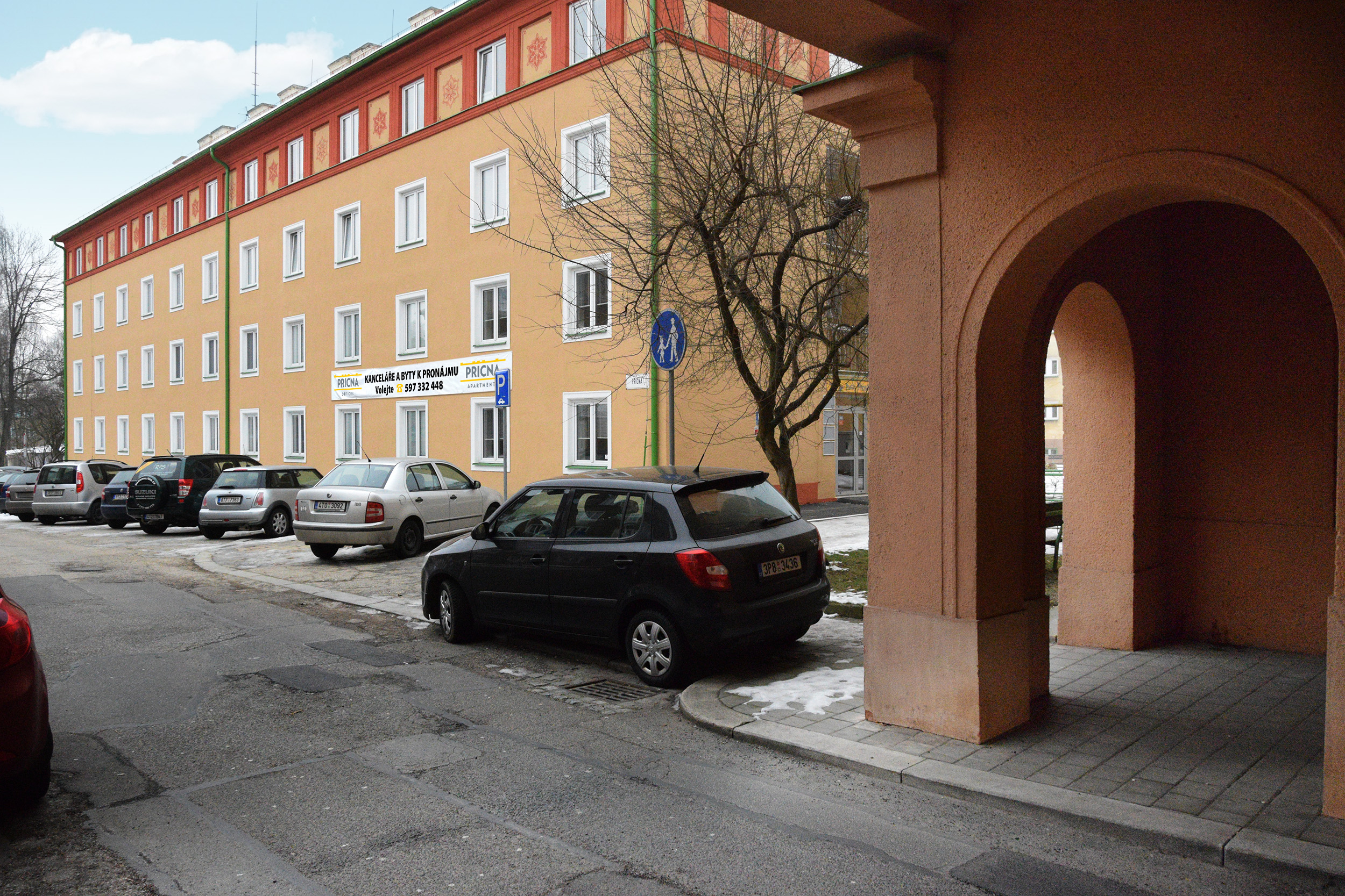 Budova Příčná 2 - pohled 1